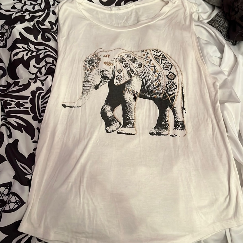 White elephant tank top size small